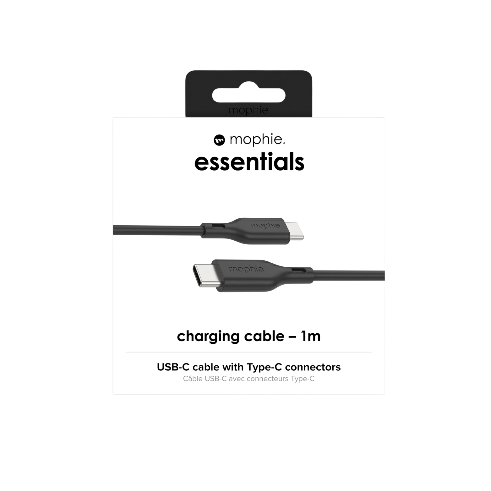 Mophie Essentials Câble USB-C vers USB-C 1 m Noir