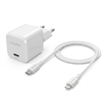 Pack Mophie Essentials 35W USB-C PD + Câble USB-C vers USB-C – Blanc