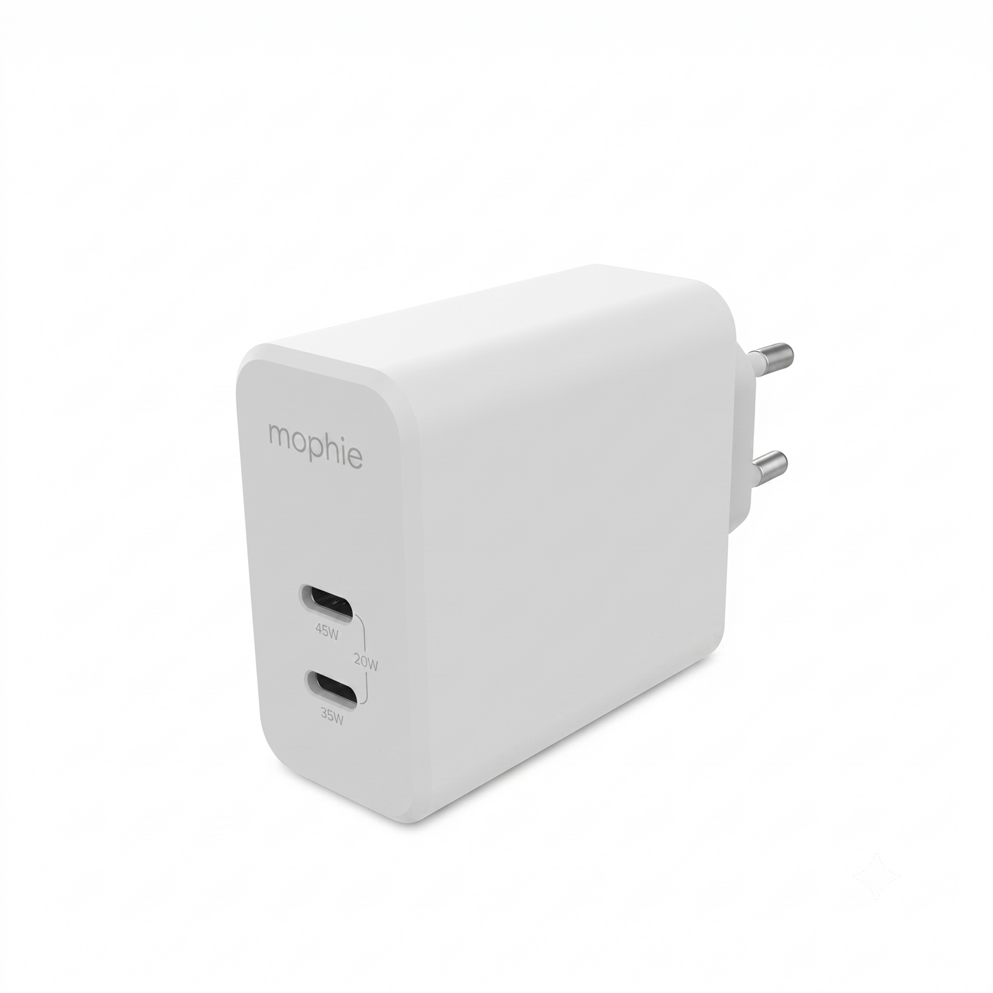 Mophie Essentials 67W USB-C PD Wall Adapter Blanc